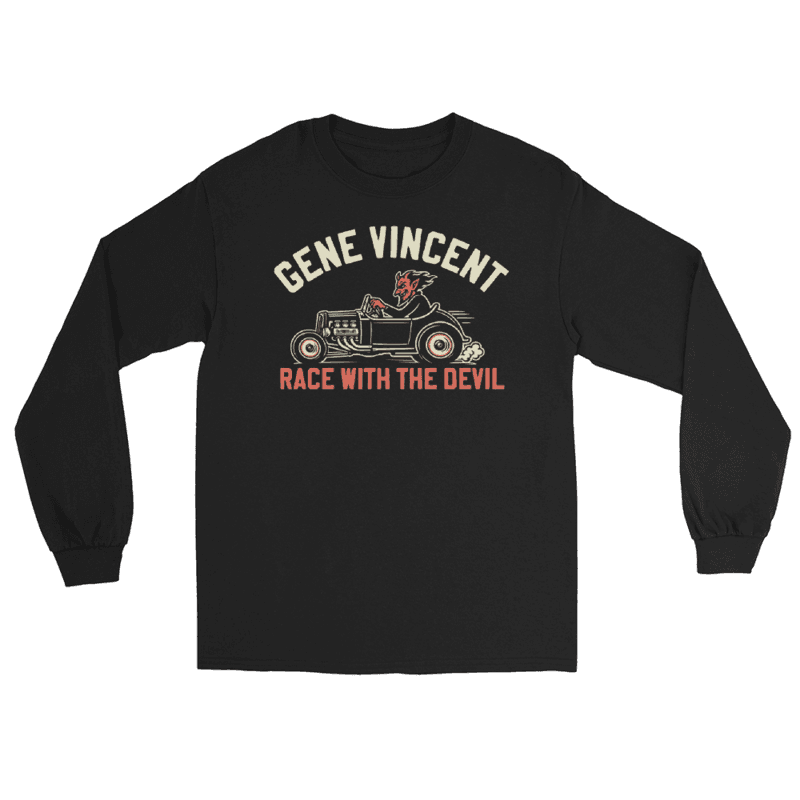 Camiseta Gene Vincent Race with the Devil manga larga
