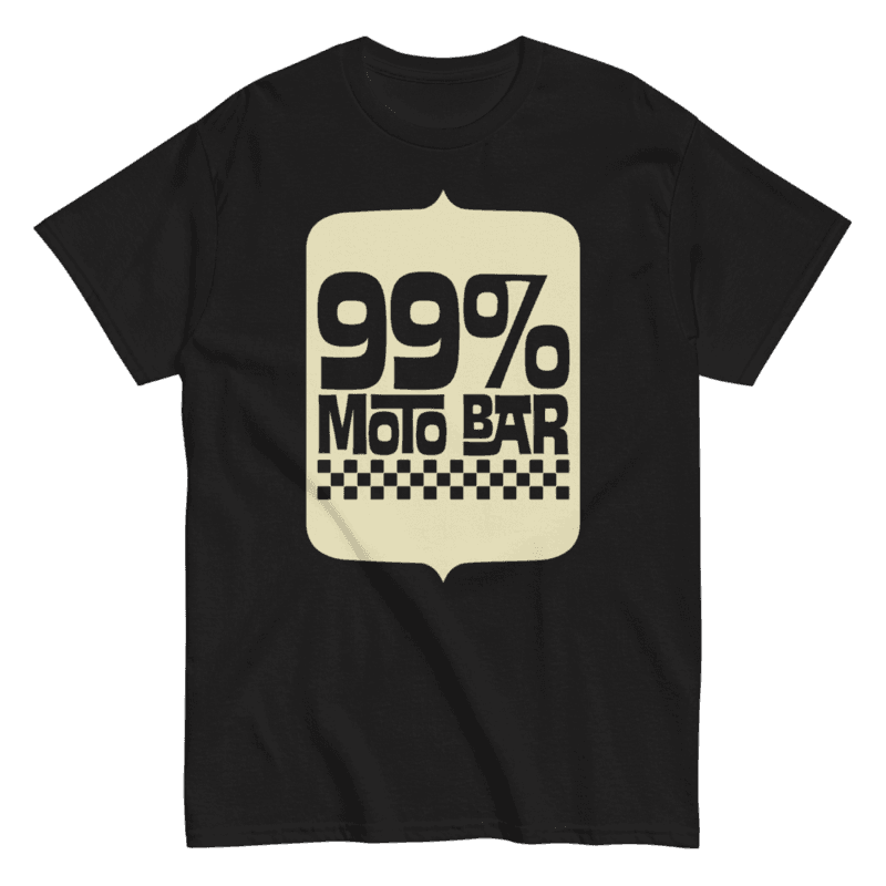 Camiseta 99% Moto Bar Original Negra Front